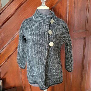 Covington Wool Asymmetrical Button Womens Cardigan Sweater